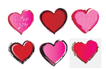 Hearts Stickers