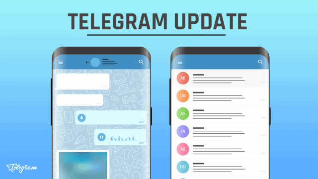 Telegram 4.8.3 for iOS and 4.8.10 for Android